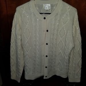 Ladies Sequined Cardigan